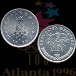 1996 Croatia 2 Lipe Olympics Coin