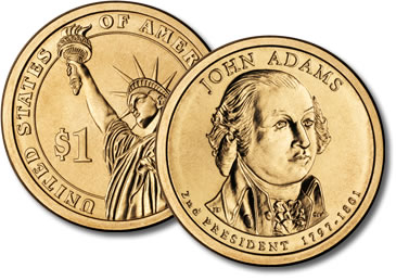 2007-D John Adams Presidential Dollar Coin