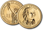 2007-D John Adams Presidential Dollar Coin