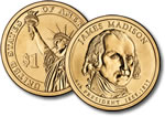 2007-P James Madison Presidential Dollar Coin