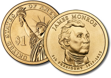 2008-P James Monroe Presidential Dollar Coin