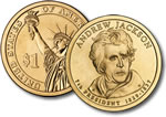 2008-D Andrew Jackson Presidential Dollar Coin