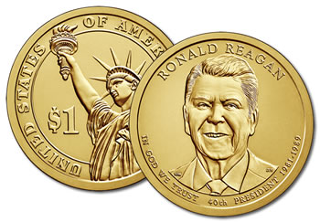 2016-D Ronald Reagan Presidential Dollar Coin