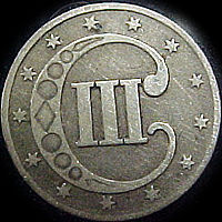 US 3 Cent Silver Pieces