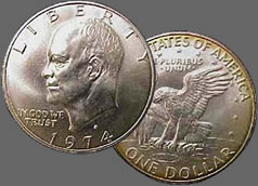 CJ-13 Eisenhower Dollar copper and nickel Unc