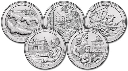 2017 National Park Quarter Set - P and D