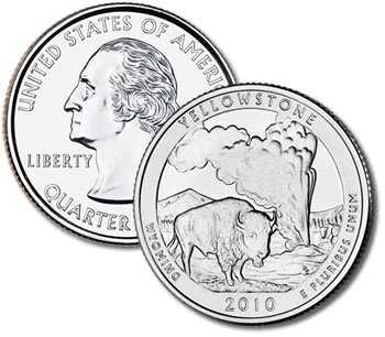 2010-P Yellowstone National Park Quarter - Uncirculated