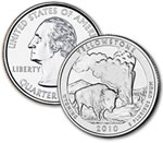 2010-D Yellowstone National Park Quarter - Uncirculated