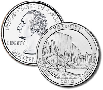 2010-D Yosemite National Park Quarter - Uncirculated