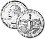 2011-P Gettysburg National Military Park Quarter - Uncirculated