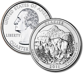 2011-D Glacier National Park Quarter - Uncirculated