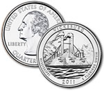 2011-P Vicksburg National Military Park Quarter - Uncirculated