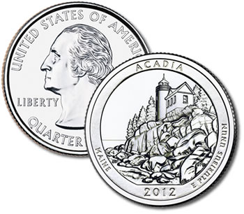 2012-P Acadia National Park Quarter - Uncirculated