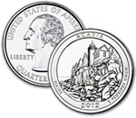 2012-P Acadia National Park Quarter - Uncirculated