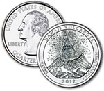 2012-P Hawaii Volcanoes National Park Quarter - Uncirculated