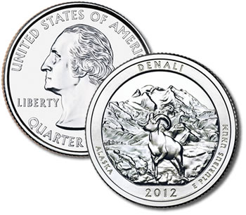 2012-P Denali National Park and Preserve Quarter - Uncirculated