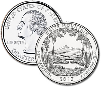 2013-D White Mountain National Forest Quarter - Uncirculated