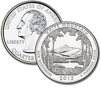 2013-P White Mountain National Forest Quarter - Uncirculated