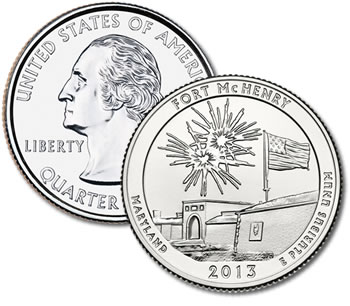 2013-D Fort McHenry Quarter - Uncirculated