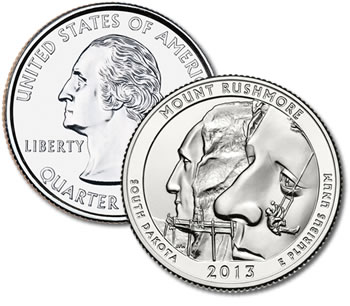 2013-P Mount Rushmore Quarter - Uncirculated