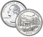 2014-P Great Smoky Mountains National Park Quarter - Uncirculated