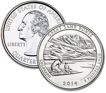 2014-D Great Sand Dunes National Park and Preserve Quarter - Uncirculated