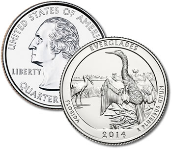 2014-P Everglades National Park Quarter - Uncirculated