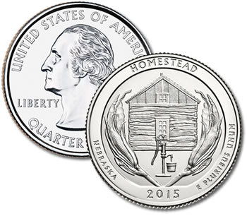 2015-P Homestead National Monument of America Quarter - Uncirculated