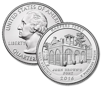 2016-D Harpers Ferry National Historical Park Quarter - Uncirculated