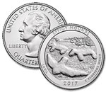 2017-P Effigy Mounds National Monument Quarter - Uncirculated