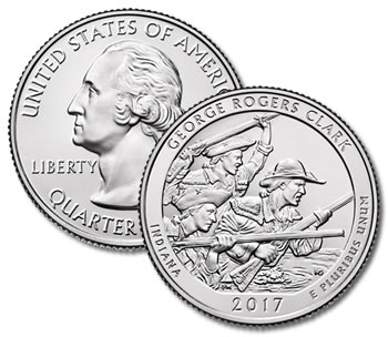 2017-P George Rogers Clark Park Quarter - Uncirculated