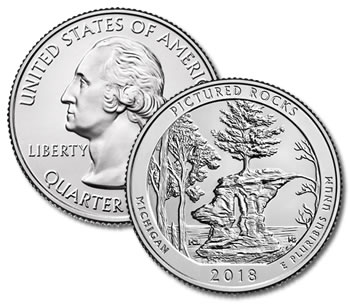 2018-D Pictured Rocks National Park Quarter - Uncirculated