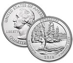 2018-P Voyageurs National Park Quarter - Uncirculated