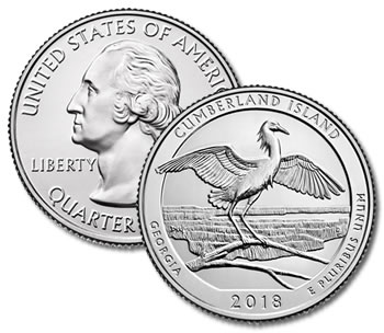 2018-P Cumberland Island National Park Quarter - Uncirculated