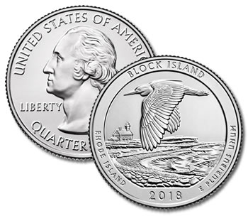 2018-P Block Island National Park Quarter - Uncirculated