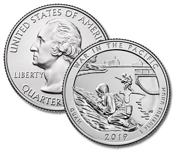 2019-D War in the Pacific National Park Quarter - Uncirculated