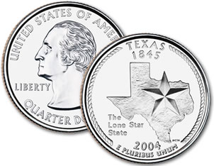 2004-P Texas Statehood Quarter