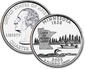 2005-D Minnesota Statehood Quarter