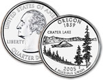 2005-P Oregon Statehood Quarter