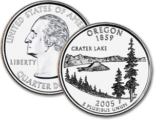 2005-P Oregon Statehood Quarter