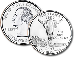 2007-P Montana Statehood Quarter