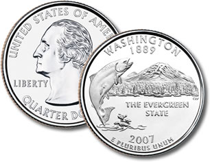 2007-D Washington Statehood Quarter