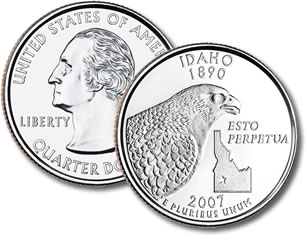 2007-P Idaho Statehood Quarter