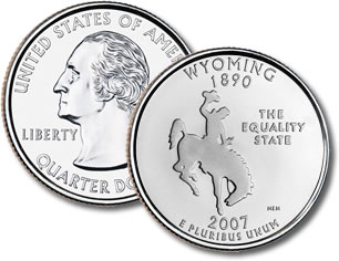 2007-D Wyoming Statehood Quarter