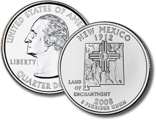 2008-D New Mexico Statehood Quarter