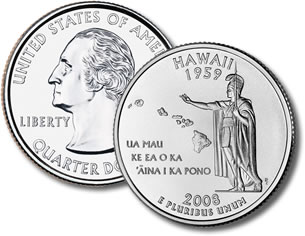 2008-P Hawaii Statehood Quarter