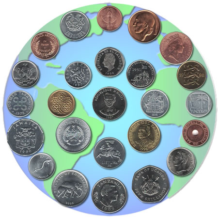 25 Country Coin Set